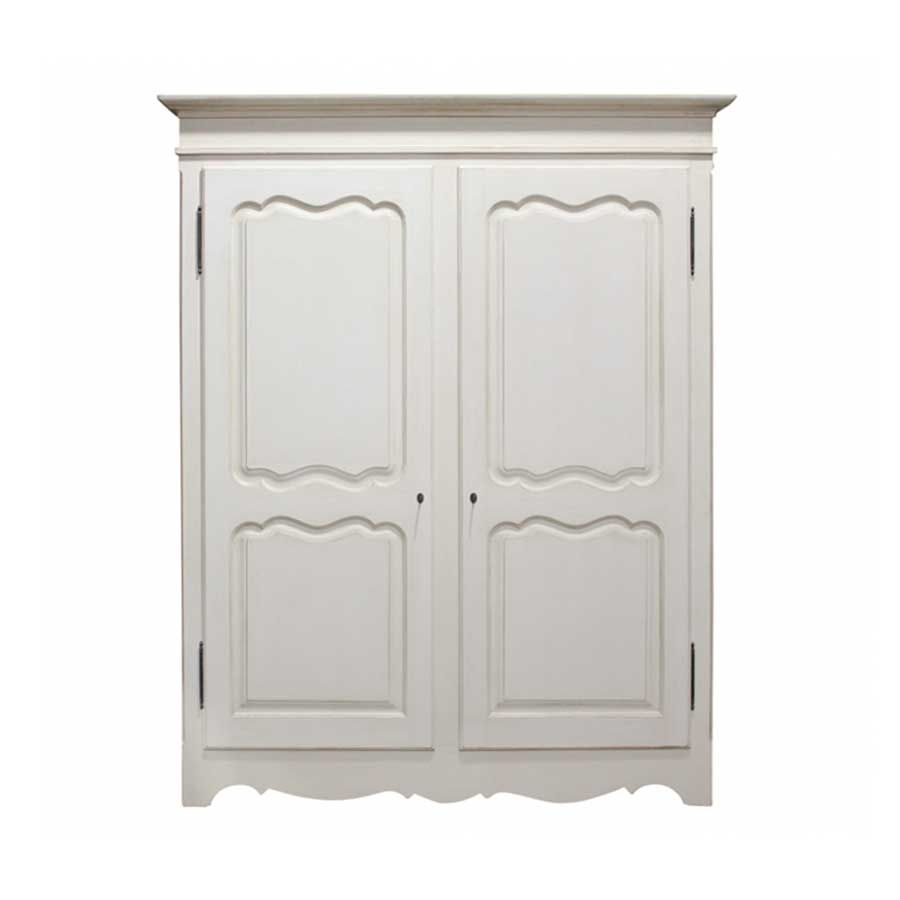 Block & Chisel double door white wardrobe made in south africa
