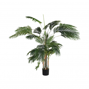 faux areca palm tree in pot 